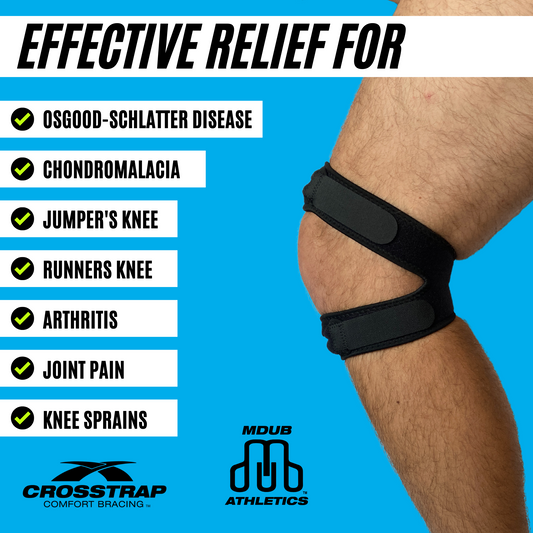 Crosstrap - Knee Brace, Patella Knee Strap Pro, Knee Patella Strap (Small)