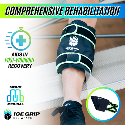Ice Grip - Shin & Calf Ice Grip Wrap, Shin Brace, Calf Brace, Ankle Brace