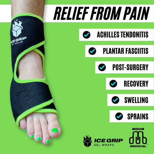 Ice Grip - Foot & Ankle Wrap, Foot Brace, Ankle Brace, Ankle Support