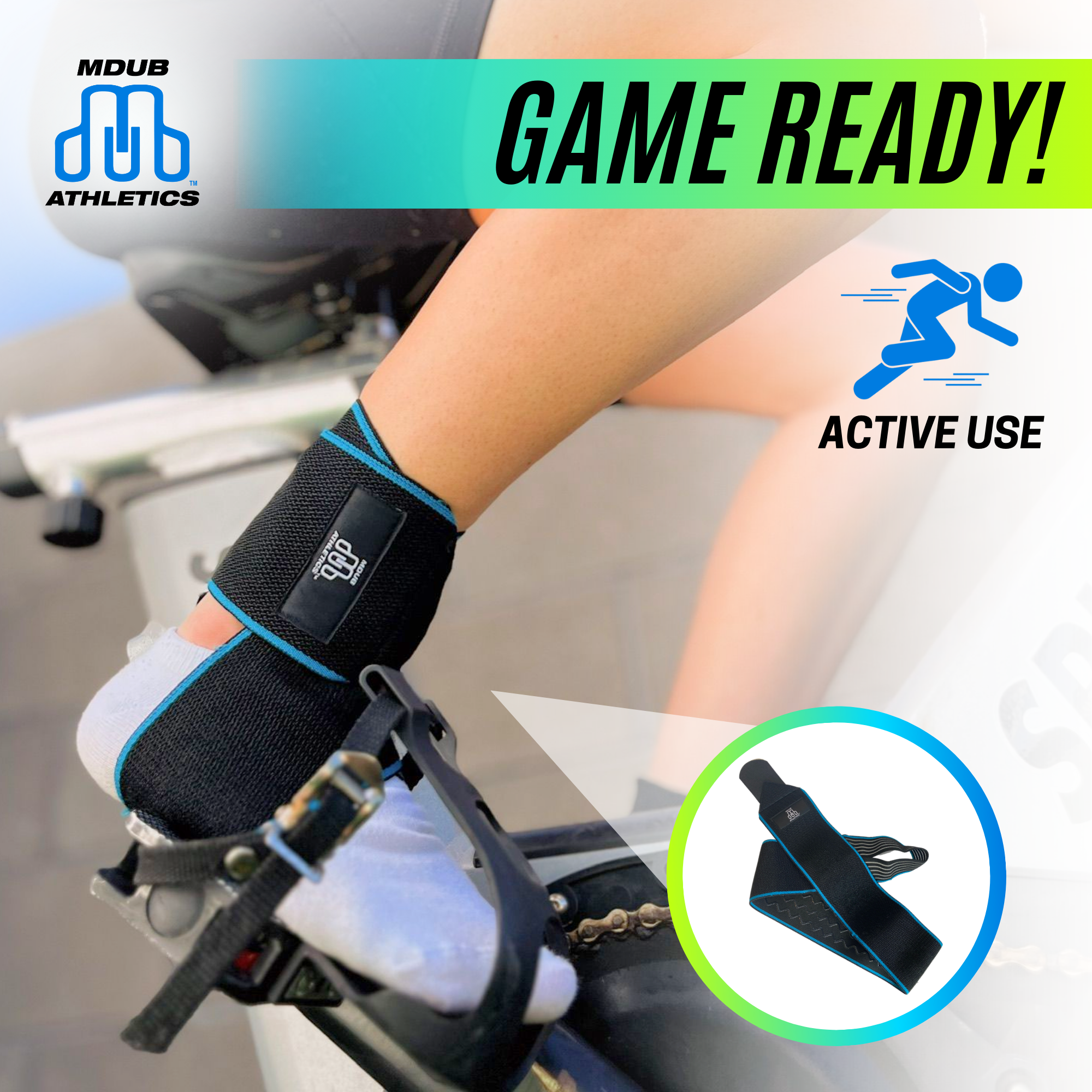 MDUB - Athletics, Ankle Wrap, Ankle Brace, Ankle Compression Strap, Ankle Compress