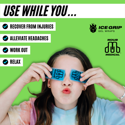 Ice Grip - Ice Pod , Ice Pack , Cold Packs , Hot Compress - Cold Compress Gel (5-Pack)