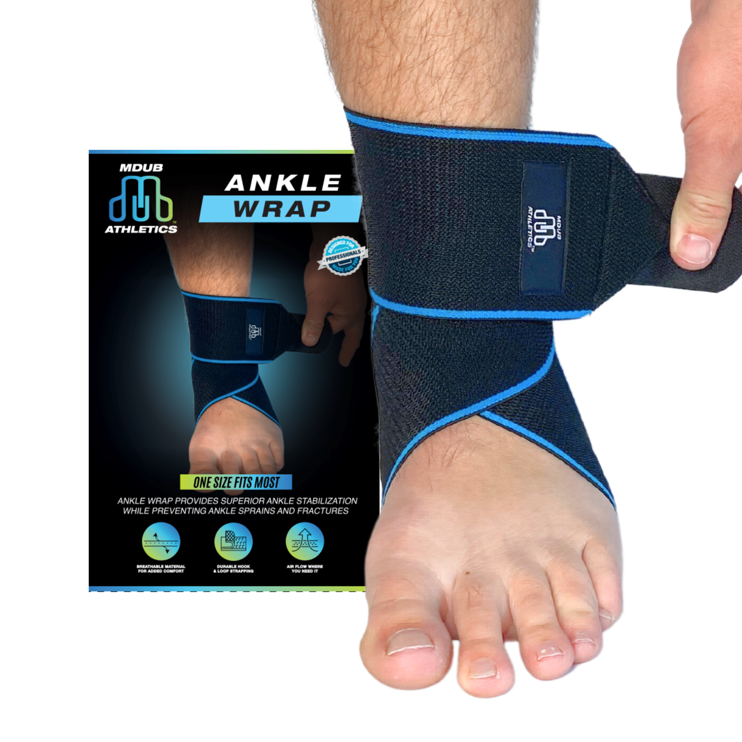 MDUB - Athletics, Ankle Wrap, Ankle Brace, Ankle Compression Strap, Ankle Compress - MDUB Athletics