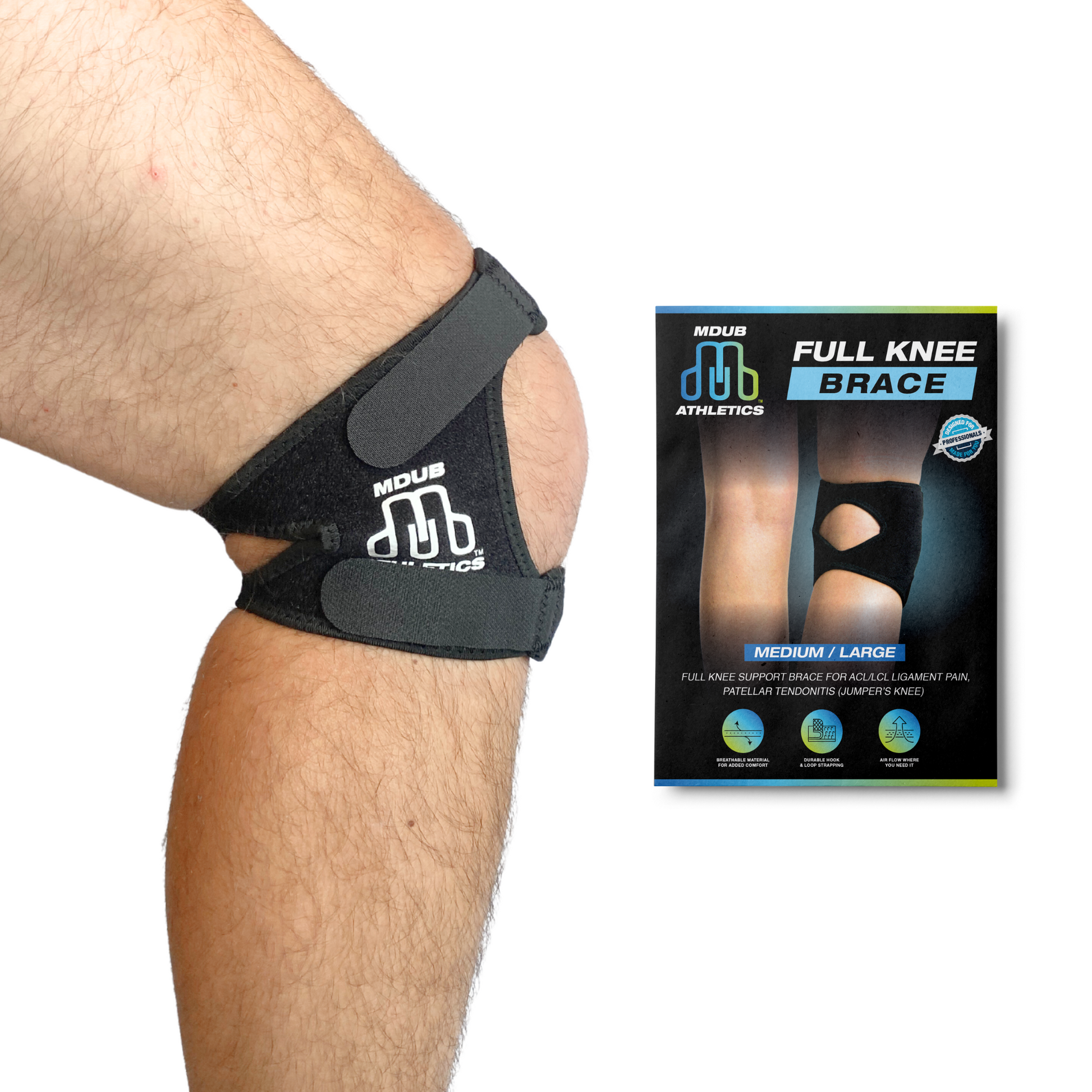 Crosstrap - Full Stabilizing Patella Brace, Knee Brace Prevent