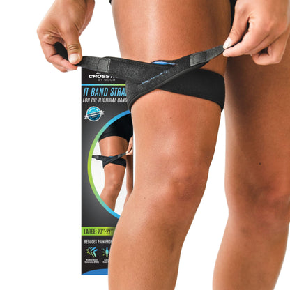 Crosstrap - IT Band Strap, Prevent Iliotibial Band Syndrome – Running, Cycling, Hiking, Outdoor Sports. by MDUB Medical 1-Pack
