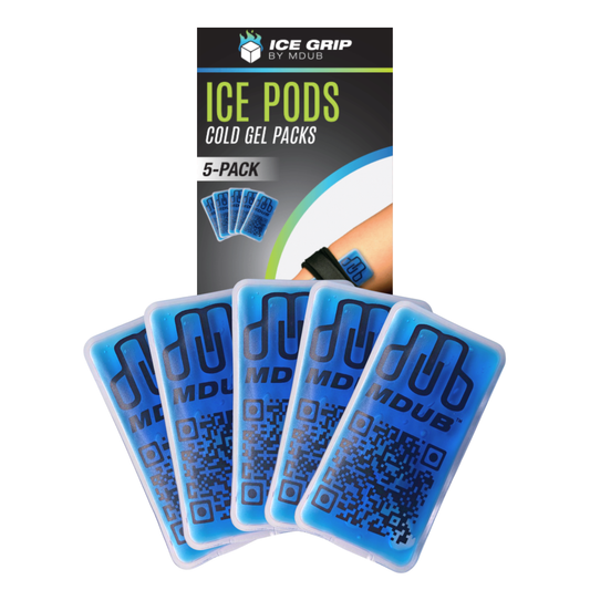 Ice Grip - Ice Pod , Ice Pack , Cold Packs , Hot Compress - Cold Compress Gel (5-Pack) - MDUB Athletics