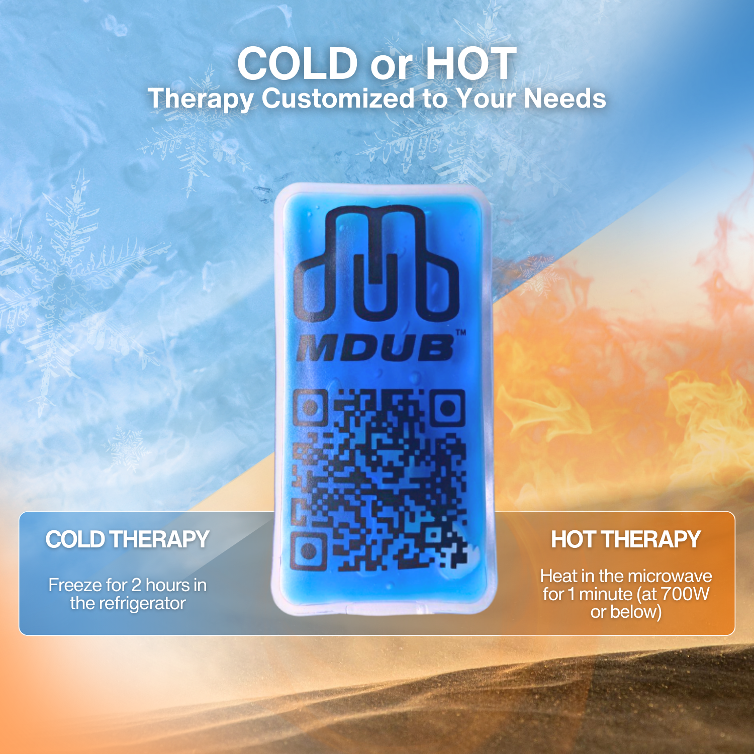 Ice Grip - Ice Pod , Ice Pack , Cold Packs , Hot Compress - Cold Compress Gel (5-Pack) - MDUB Athletics