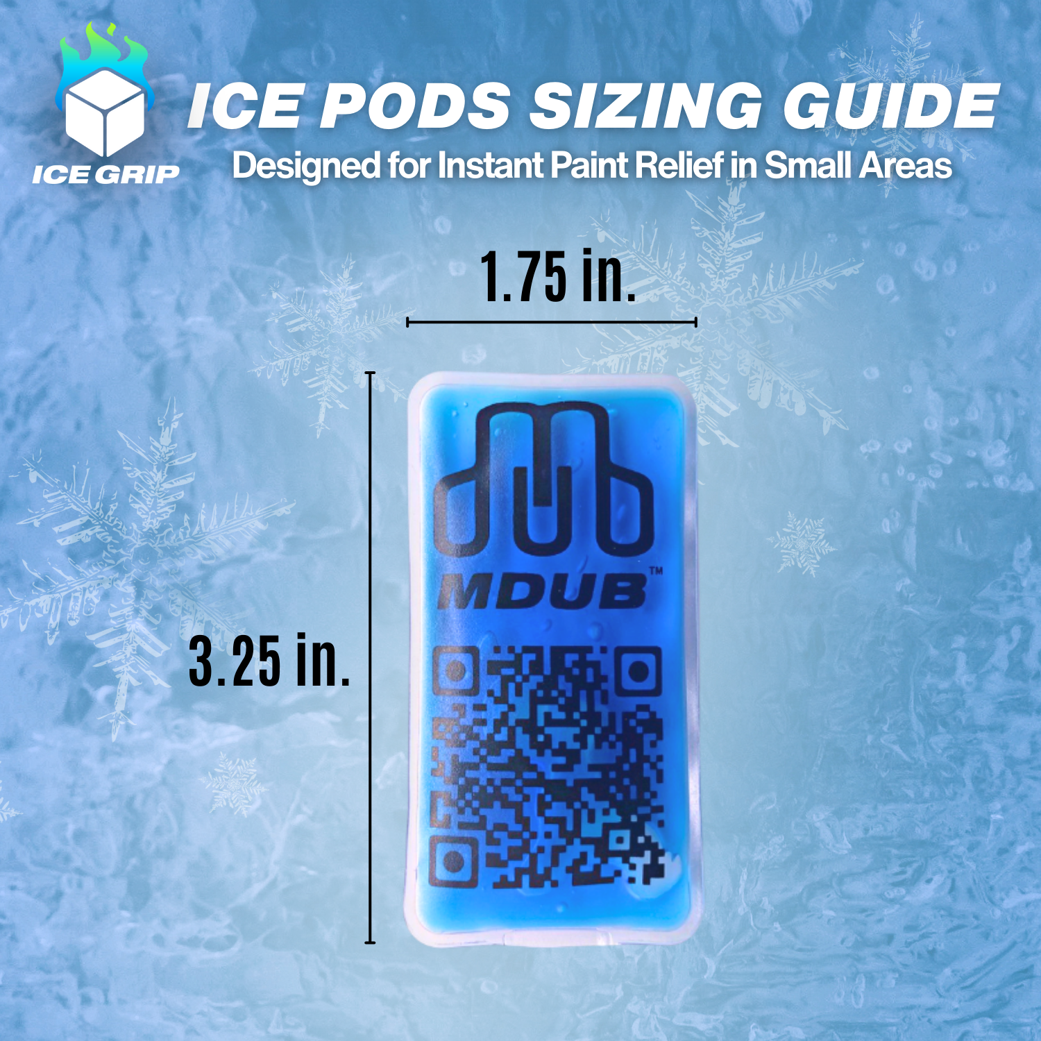 Ice Grip - Ice Pod , Ice Pack , Cold Packs , Hot Compress - Cold Compress Gel (5-Pack) - MDUB Athletics