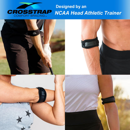 Crosstrap - Tennis Elbow Strap, Elbow Brace for Tendonitis and Elbow (Small) - MDUB Athletics
