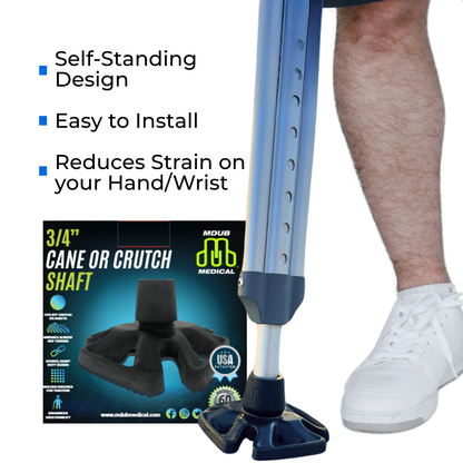 MDUB Medical Heavy Duty Sturdy Compact Design All Terrain Tip for Cane & Crutch